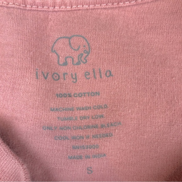 Long Sleeve Ivory Ella LOVE T-Shirt | Size S - Picture 3 of 5